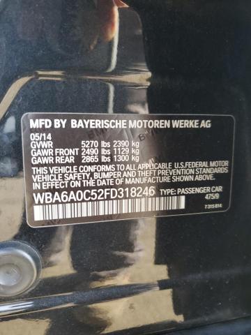 WBA6A0C52FD318246 BMW 640 I Gran Coupe