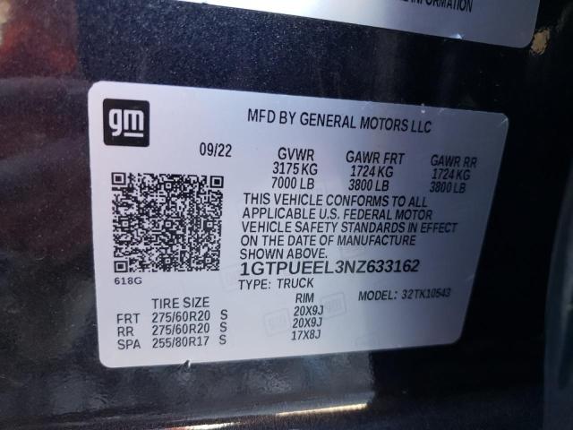 1GTPUEEL3NZ633162 GMC Sierra K1500 At4
