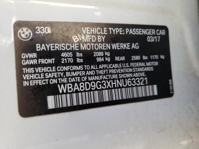 WBA8D9G3XHNU63321 BMW 330 XI