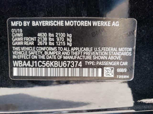 WBA4J1C56KBU67374 BMW 430i Gran Coupe