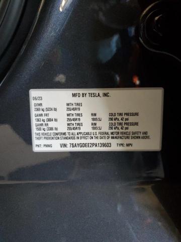7SAYGDEE2PA139603 Tesla Model Y