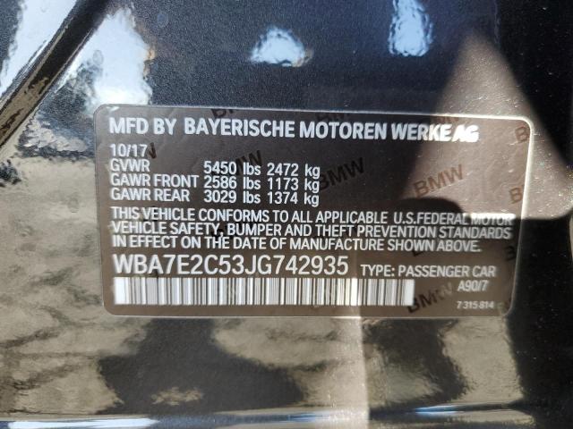 WBA7E2C53JG742935 BMW 740 I
