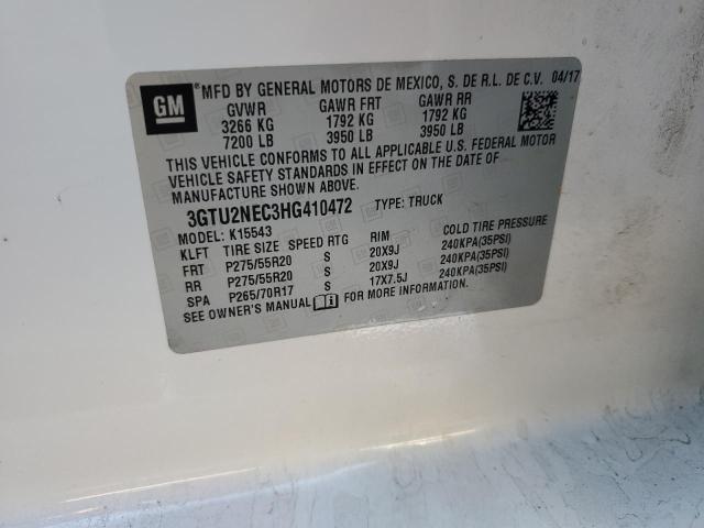 3GTU2NEC3HG410472 GMC Sierra K1500 Slt