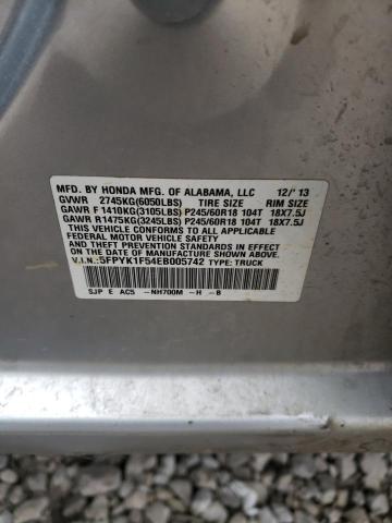 5FPYK1F54EB005742 Honda Ridgeline Rtl