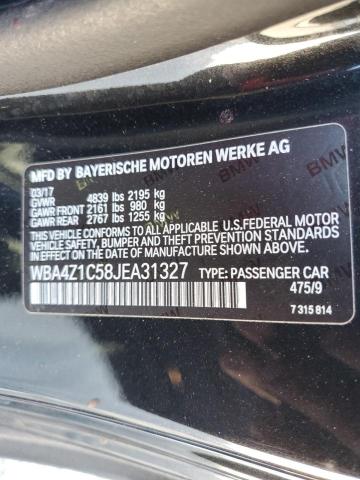WBA4Z1C58JEA31327 BMW 430I