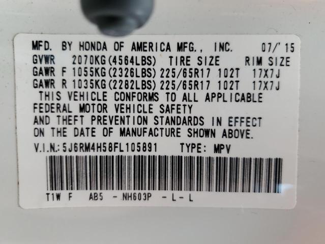 5J6RM4H58FL105891 Honda CR-V EX