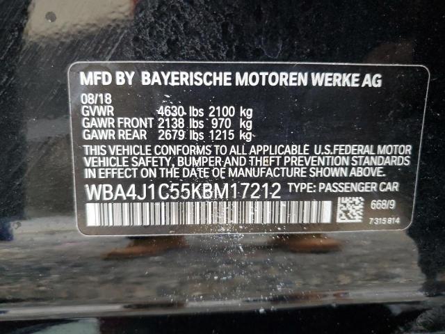 WBA4J1C55KBM17212 BMW 430i Gran Coupe