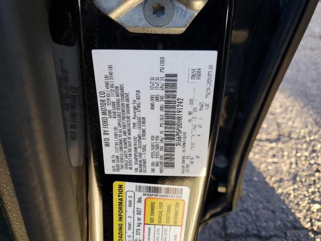 3FA6P0PU0HR191242 Ford Fusion Se Phev