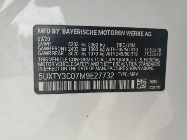 5UXTY3C07M9E27732 BMW X3 Sdrive30i