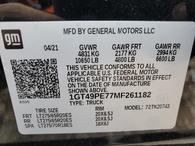 1GT49PE77MF261182 GMC Sierra K2500 At4