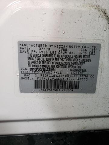 3N1CP5CV8LL531924 Nissan KICKS SV