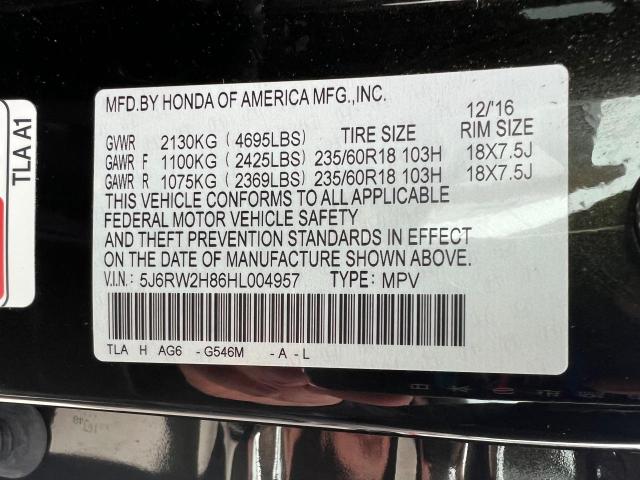 5J6RW2H86HL004957 Honda CR-V EXL
