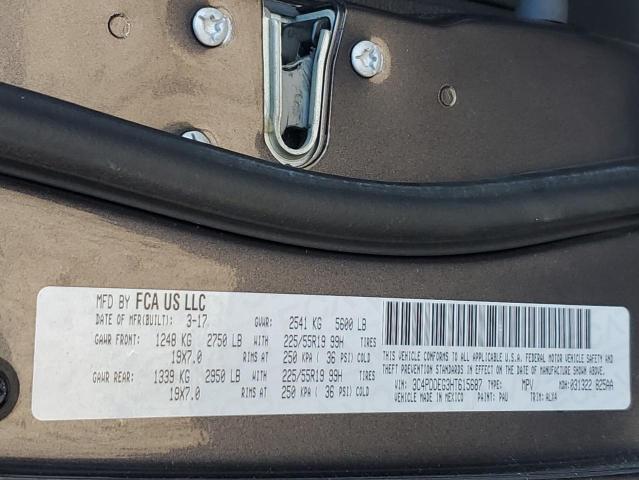 3C4PDDEG3HT615687 Dodge JOURNEY GT
