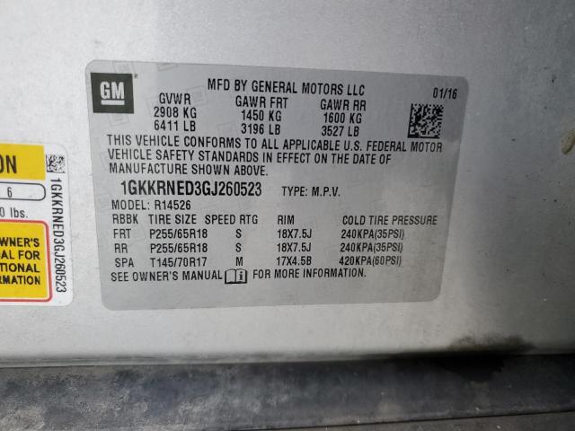 1GKKRNED3GJ260523 GMC ACADIA SLE