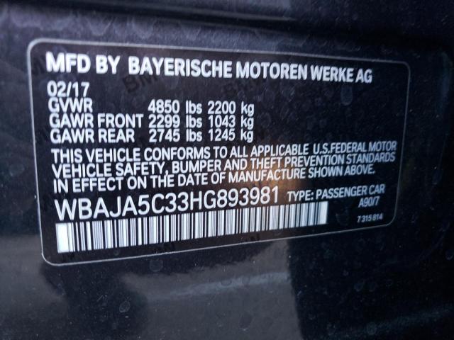 WBAJA5C33HG893981 BMW 530 I