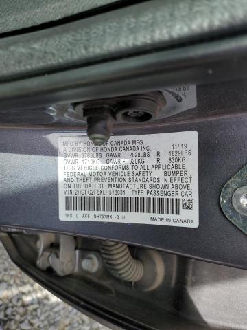 2HGFC2F6XLH518031 Honda Civic Lx