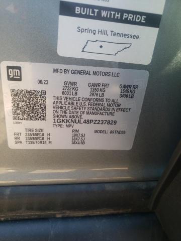 1GKKNUL48PZ237829 GMC ACADIA SLT