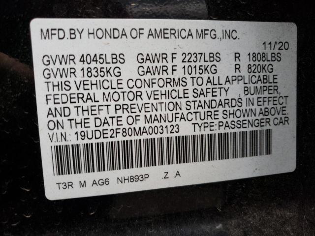 19UDE2F80MA003123 Acura Ilx Premium A-spec