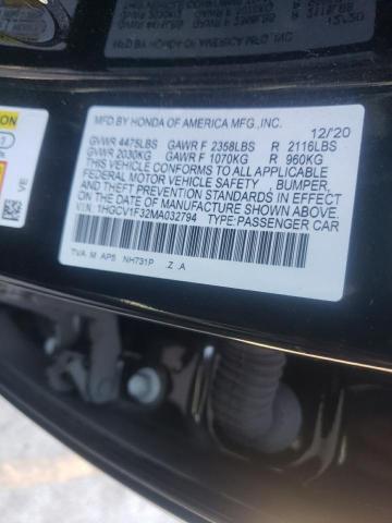 1HGCV1F32MA032794 Honda Accord Sport