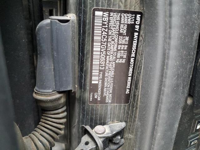 WBY1Z4C57GV505313 BMW I3 REX