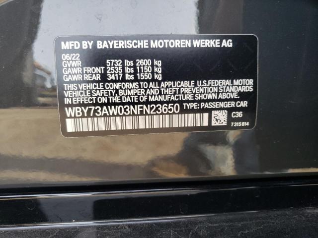 WBY73AW03NFN23650 BMW I4 Edrive40