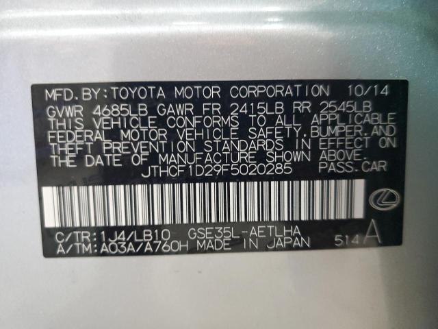 JTHCF1D29F5020285 Lexus IS 250