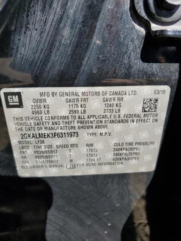 2GKALMEK3F6311973 GMC Terrain Sle