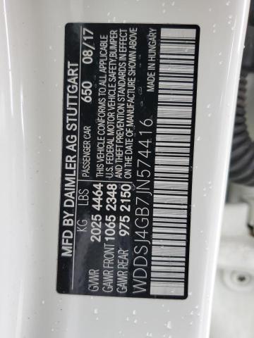 WDDSJ4GB7JN574416 Mercedes-Benz CLA 250 4MATIC