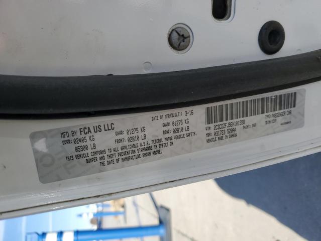2C3CDZFJ9GH101358 Dodge Challenger R/t Scat Pack