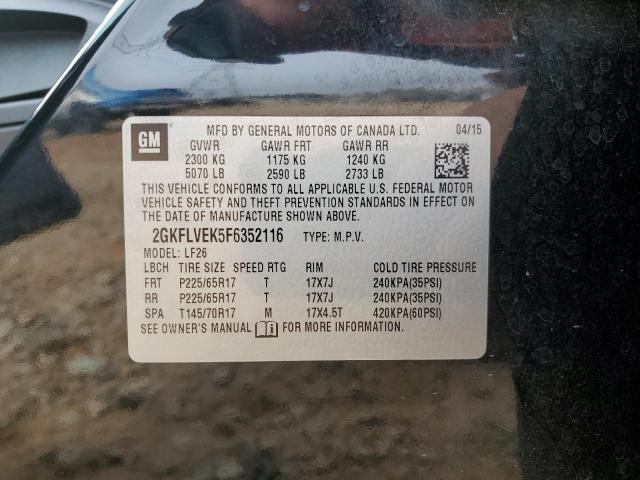 2GKFLVEK5F6352116 GMC Terrain Sle