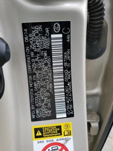 JTHBK1GG4E2149551 Lexus ES 350