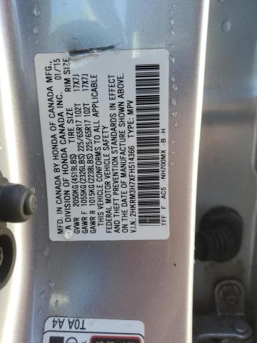 2HKRM3H7XFH514366 Honda CR-V EXL