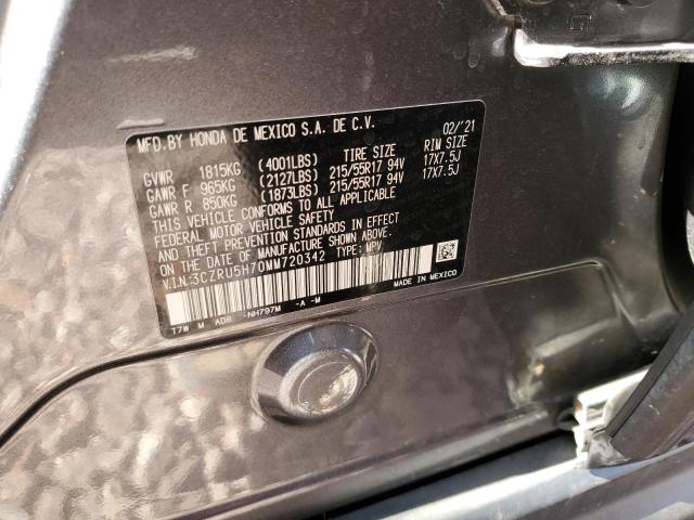 3CZRU5H70MM720342 Honda Hr-v Exl
