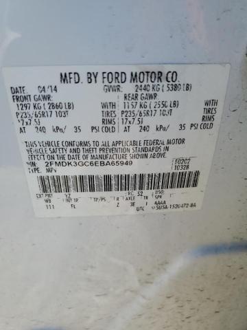2FMDK3GC6EBA65949 Ford EDGE SE