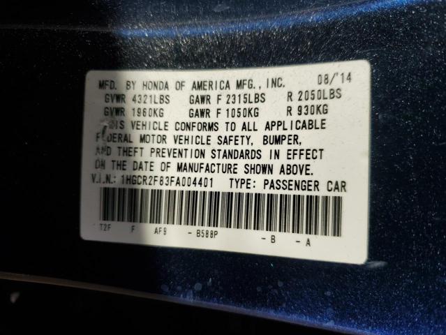 1HGCR2F83FA004401 Honda ACCORD EXL