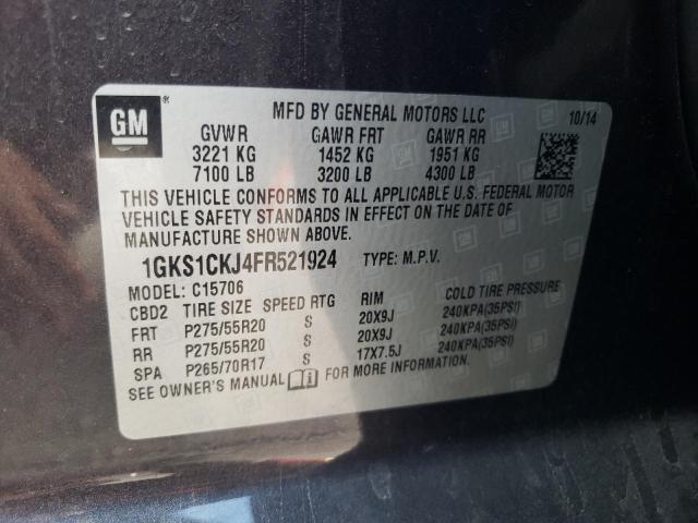 1GKS1CKJ4FR521924 GMC YUKON DENALI