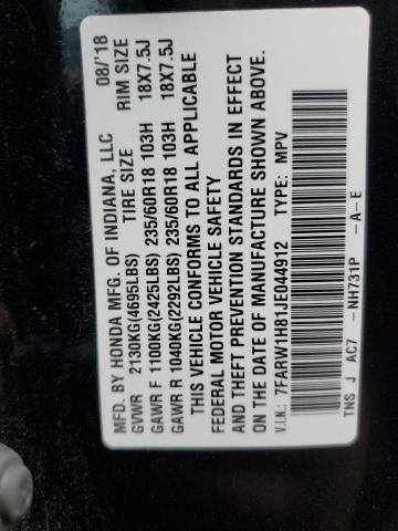 7FARW1H81JE044912 Honda CR-V EXL