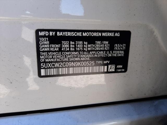 5UXCW2C09N9K00525 BMW X7 Xdrive40i