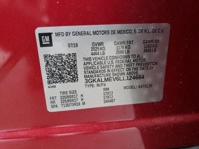 3GKALMEV6LL124664 GMC Terrain Sle