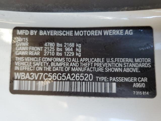 WBA3V7C56G5A26520 BMW 428 I Sulev