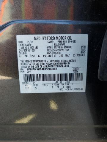 2FMPK3K84HBC09342 Ford Edge Titanium