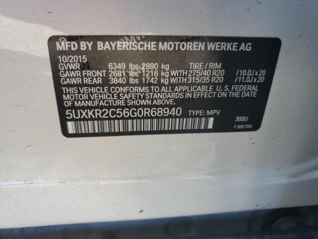 5UXKR2C56G0R68940 BMW X5 Sdrive35i