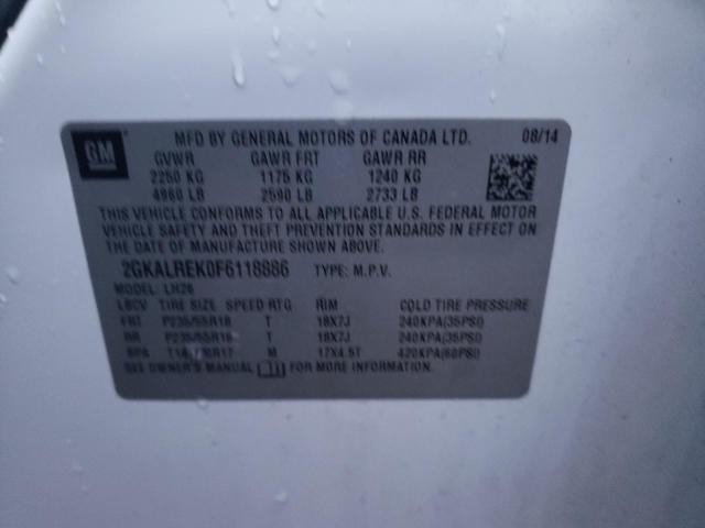 2GKALREK0F6118886 GMC Terrain Sle