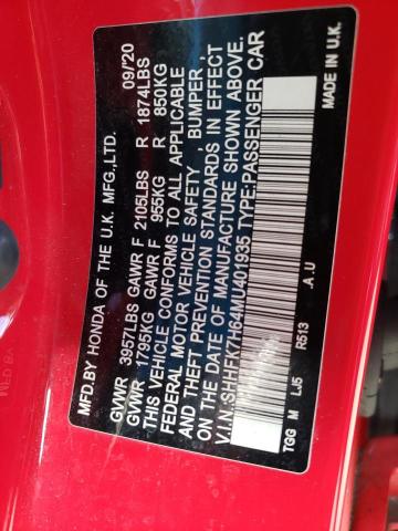 SHHFK7H64MU401935 Honda CIVIC EX
