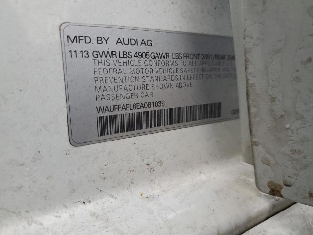 WAUFFAFL6EA081035 Audi A4 Premium Plus