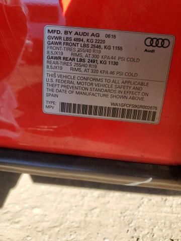 WA1GFCFS9GR002675 Audi Q3 Prestige