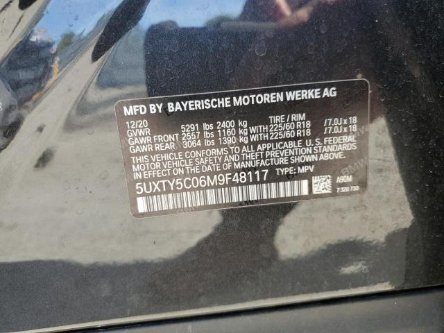 5UXTY5C06M9F48117 BMW X3 Xdrive30i