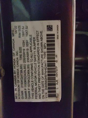 2HKRW2H96LH677517 Honda Cr-v Touring