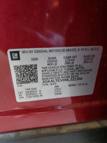 3GKALTEV0ML321308 GMC Terrain Sle