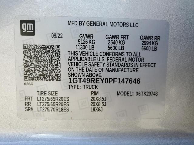 1GT49REY0PF147646 GMC Sierra K2500 Denali